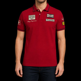 Clay Regazzoni Poloshirt n° 4 Monza 1970 Rot - Herren