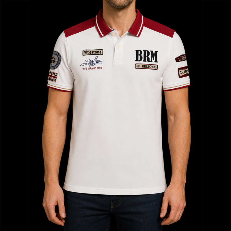Jean-Pierre Beltoise Polo Shirt n° 17 White / Red - Men