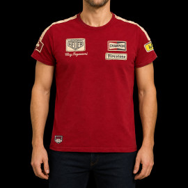 Clay Regazzoni T-Shirt n° 4 Monza 1970 Red - Men