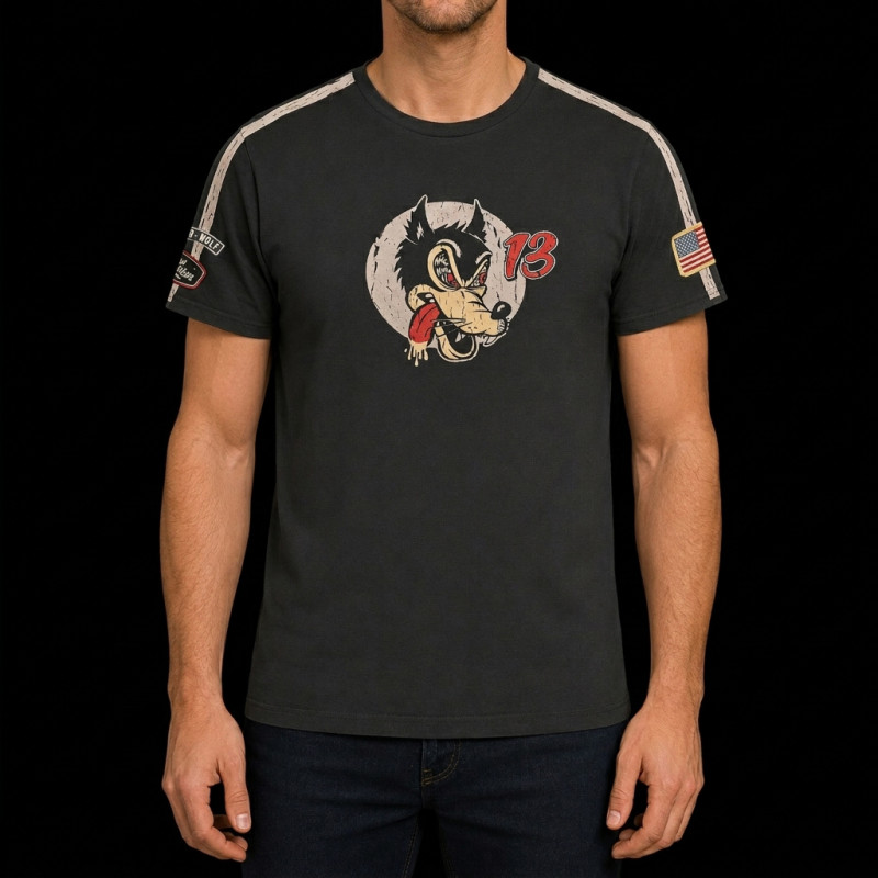 Speed ​​Wolf T-Shirt n° 13 Carbonschwarz - Herren