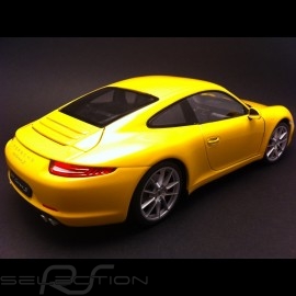 Porsche 991 Carrera S gelb 1/18 Welly 18047