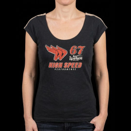 67 Wings T-shirt Vintage design Warson Carbon grey - women