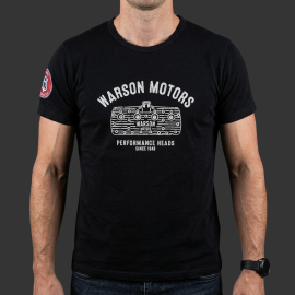 T-shirt Zylinderkopf Performance Warson Kohlenschwarz 21110 - Herren