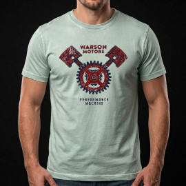 T-shirt Kolben Performance Machine Warson Hellblau 22100 - Herren