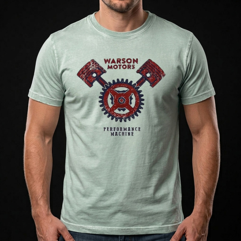 T-shirt Piston Performance Machine Warson Light blue 22100 - Men