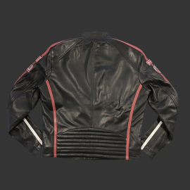 Daytona Leather Jacket Black / Red - Men