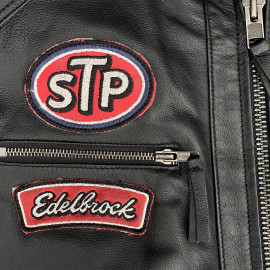 Daytona Leather Jacket Black / Red - Men