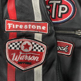 Daytona Leather Jacket Black / Red - Men