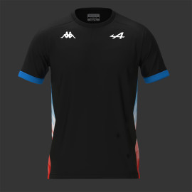 Alpine T-Shirt Endurance Official Team Schumacher Adirend Black / Blue / Red Kappa 381W3YW - Men