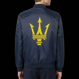 Maserati Bomberjacke mit Dreizack-Logo Hergestellt in Italien Marineblau - Unisex