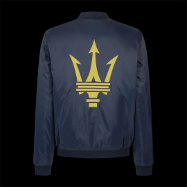 Maserati Bomberjacke mit Dreizack-Logo Hergestellt in Italien Marineblau - Unisex