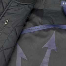 Maserati Bomberjacke mit Dreizack-Logo Hergestellt in Italien Marineblau - Unisex