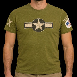 T-shirt Flugzeug C47 that's all brother USAAF 1944 Khakigrün 19122 - Herren
