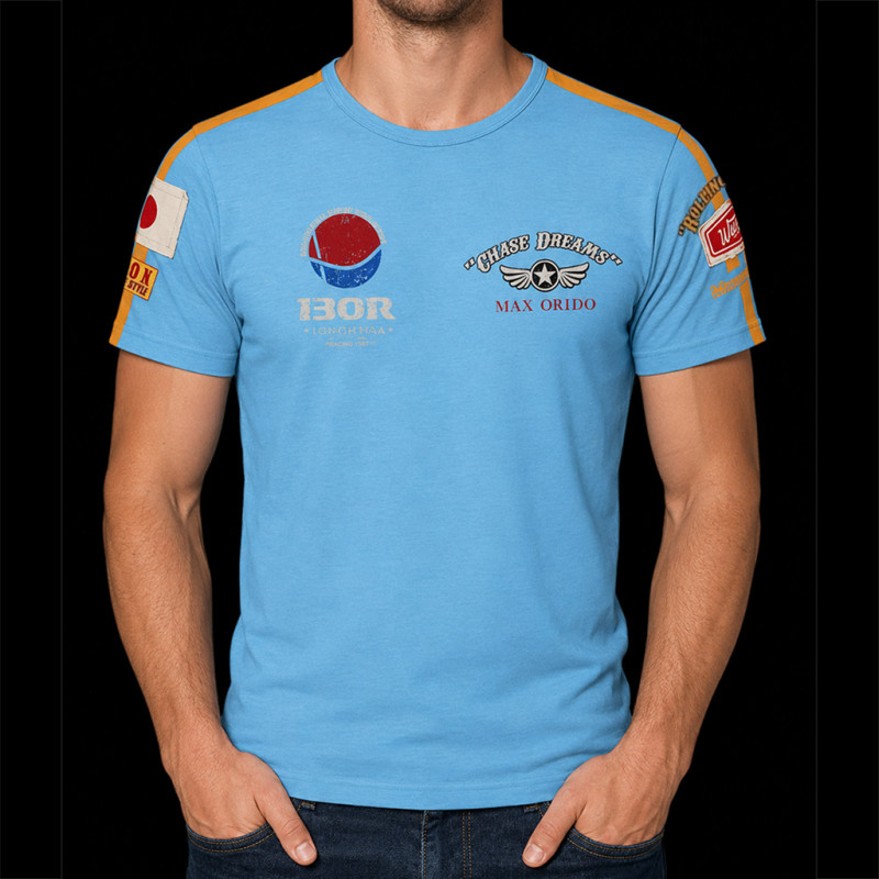 T-shirt Max Orido 559 Yokohama Sky blue 20101 - Men