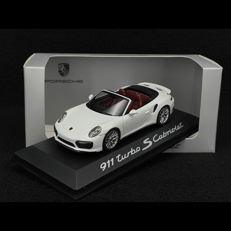 Porsche 911 Turbo S Cabriolet Typ 991 2016 Weiß 1/43 Herpa WAP0201340G