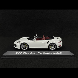 Porsche 911 Turbo S Cabriolet Type 991 2016 White 1/43 Herpa WAP0201340G