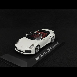 Porsche 911 Turbo S Cabriolet Type 991 2016 White 1/43 Herpa WAP0201340G