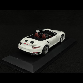 Porsche 911 Turbo S Cabriolet Type 991 2016 White 1/43 Herpa WAP0201340G
