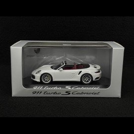 Porsche 911 Turbo S Cabriolet Typ 991 2016 Weiß 1/43 Herpa WAP0201340G