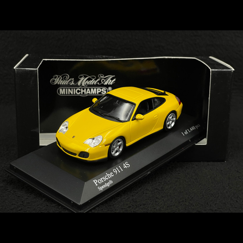 Porsche 911 Carrera 4S Type 996 1999 Speed Yellow 1/43 Minichamps 400061071