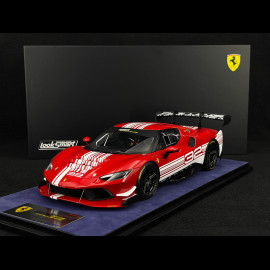 Ferrari 296 Challenge n° 32 2023 Red / White 1/18 Looksmart LS18RC027