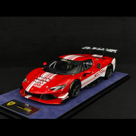 Ferrari 296 Challenge n° 32 2023 Rot / Weiß 1/18 Looksmart LS18RC027