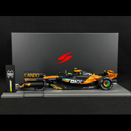 Lando Norris McLaren MCL39 n° 4 3rd Abu Dhabi GP 2025 F1 with Pit Board 1/18 Spark 18S1118