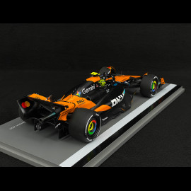 Lando Norris McLaren MCL39 n° 4 3rd Abu Dhabi GP 2025 F1 with Pit Board 1/18 Spark 18S1118