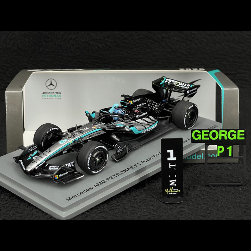 George Russell Mercedes-AMG W17 n° 63 Sieger GP Australien 2026 F1 mit Pit Board 1/43 Spark S9380