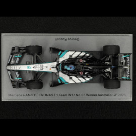 George Russell Mercedes-AMG W17 n° 63 Sieger GP Australien 2026 F1 mit Pit Board 1/43 Spark S9380