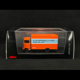 Mercedes-Benz LP 608 Porsche Gulf Transporter Blau Orange 1/43 Schuco 450352400