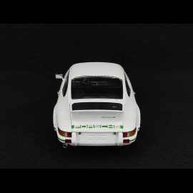 Porsche 911 Carrera RS 2.7 1972 White / Green Stripes 1/18 Minichamps 100066020