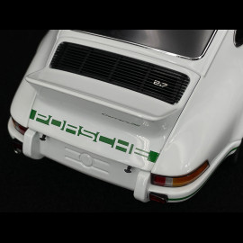 Porsche 911 Carrera RS 2.7 1972 White / Green Stripes 1/18 Minichamps 100066020