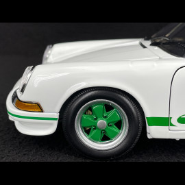 Porsche 911 Carrera RS 2.7 1972 White / Green Stripes 1/18 Minichamps 100066020