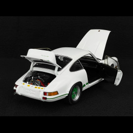 Porsche 911 Carrera RS 2.7 1972 White / Green Stripes 1/18 Minichamps 100066020