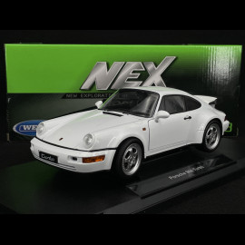 Porsche 911 Turbo Type 964 1989 Grand Prix White 1/18 Welly 18026WH