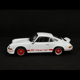Porsche 911 Carrera RS 2.7 1973 Weiß / Rote Streifen  1/18 Welly 18044W