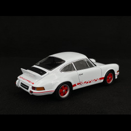 Porsche 911 Carrera RS 2.7 1973 Weiß / Rote Streifen  1/18 Welly 18044W