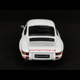 Porsche 911 Carrera RS 2.7 1973 White / Red Stripes 1/18 Welly 18044W