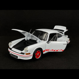 Porsche 911 Carrera RS 2.7 1973 White / Red Stripes 1/18 Welly 18044W