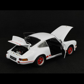 Porsche 911 Carrera RS 2.7 1973 Weiß / Rote Streifen  1/18 Welly 18044W