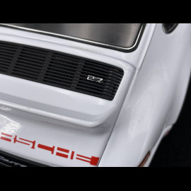 Porsche 911 Carrera RS 2.7 1973 Weiß / Rote Streifen  1/18 Welly 18044W