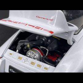 Porsche 911 Carrera RS 2.7 1973 Weiß / Rote Streifen  1/18 Welly 18044W