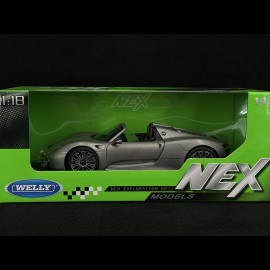 Porsche 918 Spyder 2011 Silber 1/18 Welly 18051C