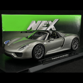 Porsche 918 Spyder 2011 Silber 1/18 Welly 18051C