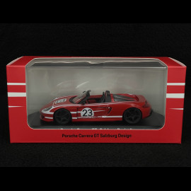 Porsche Carrera GT 2005 n° 23 Salzburg Design Red / White 1/43 Minichamps MAP02030025
