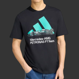 Mercedes T-Shirt AMG Petronas F1 Team Graphic Adidas Schwarz KU9748 - unisex