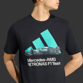 Mercedes T-Shirt AMG Petronas F1 Team Graphic Adidas Schwarz KU9748 - unisex