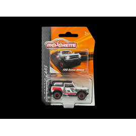 Ford Bronco Wildtrak White Black Red Racing Cars 1/59 Majorette 212084009SMO