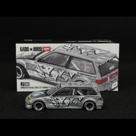 Honda Civic EF Kaido Manga V1 1987 Silbergrau 1/64 Mini GT KHMG260